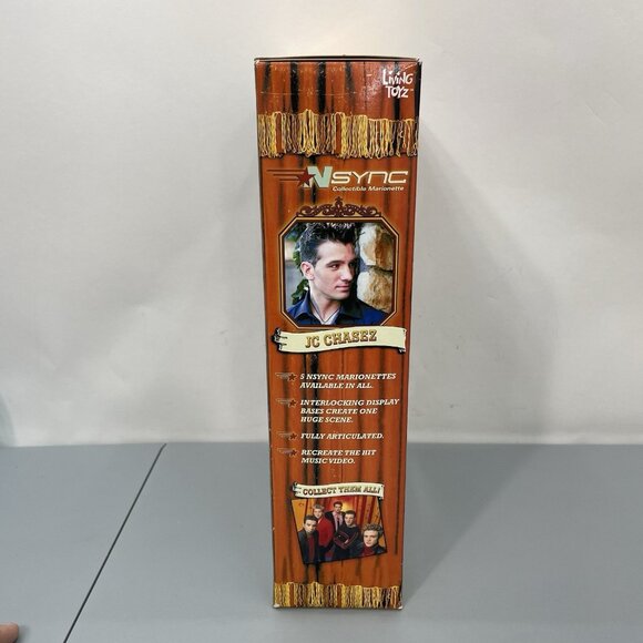 Y2K NSync JC Chasez Collectible Marionette Doll Living Toyz 2000 Open Box - Picture 3 of 4